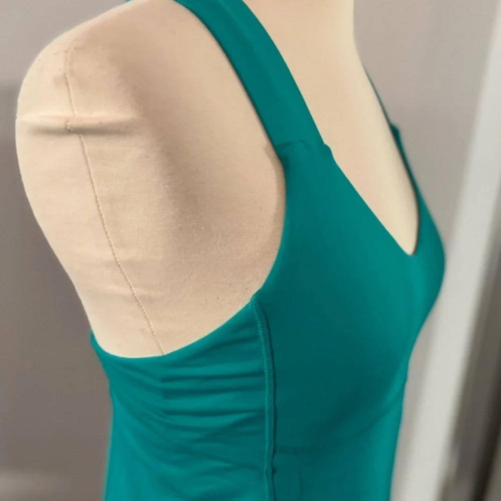 Lululemon VINTAGE Push Your Limits Teal Tank Top